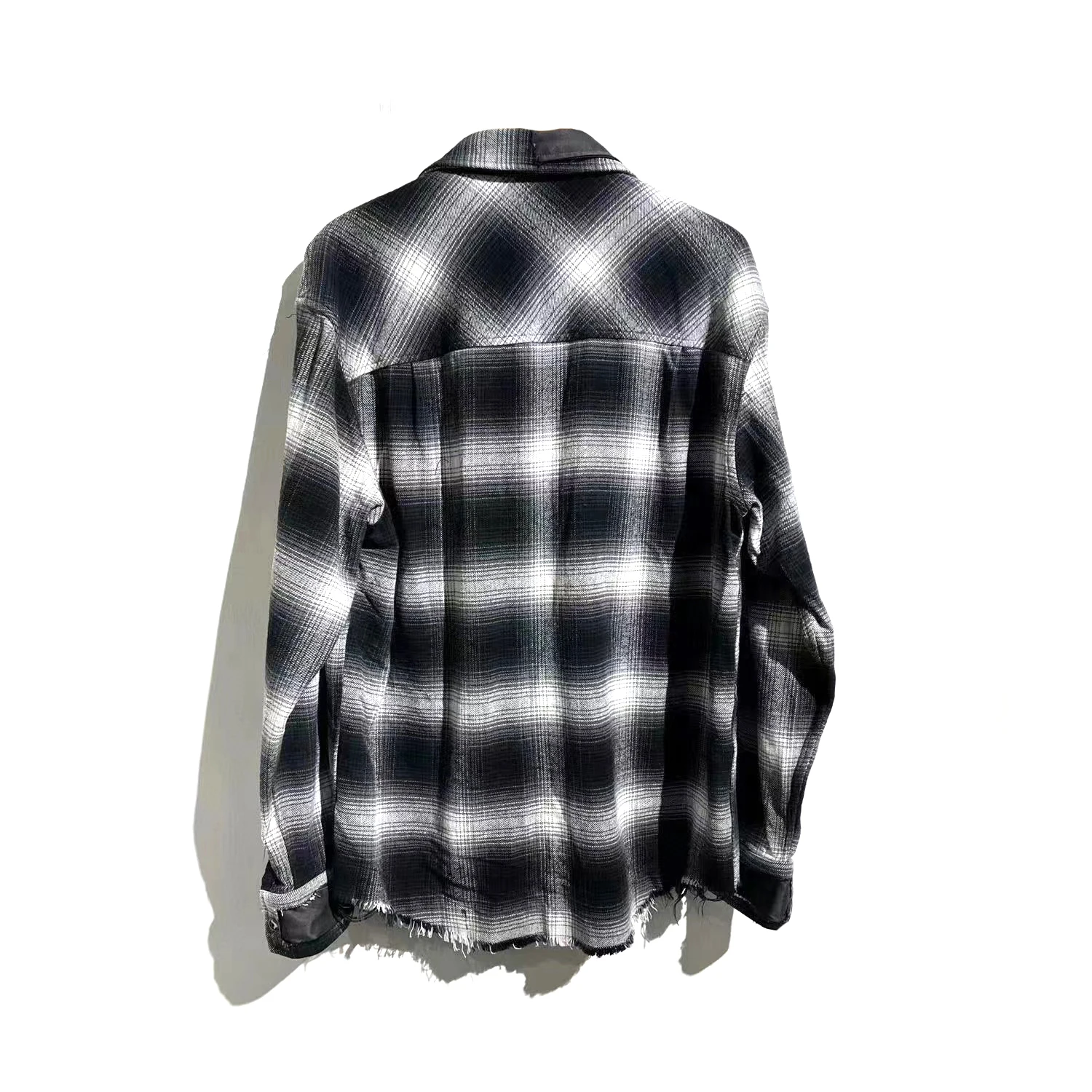 

NIGO Black White Plaid Button Shirt Jacket NGVP #nigo5838