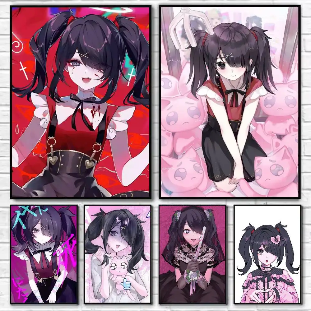 New A-Ame Chan Needy Streamer Overload Poster Self-adhesive Art Waterproof Paper Sticker Coffee House Bar Room Wall Decor