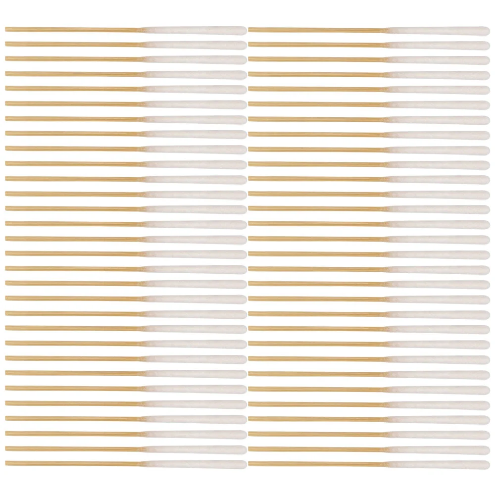 60 Pcs Precision Beauty Applicator Cotton Swab Swabs for Makeup Bamboo Ear Cleaner Remover Tools Accessory