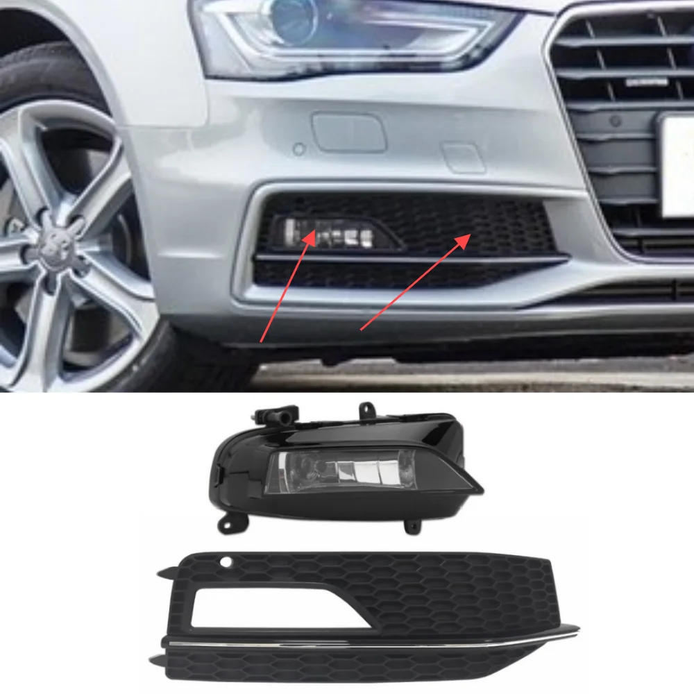 For 2013-2015 Audi A4 S-line S4 front bumper fog light frame grille anti fog light automotive components