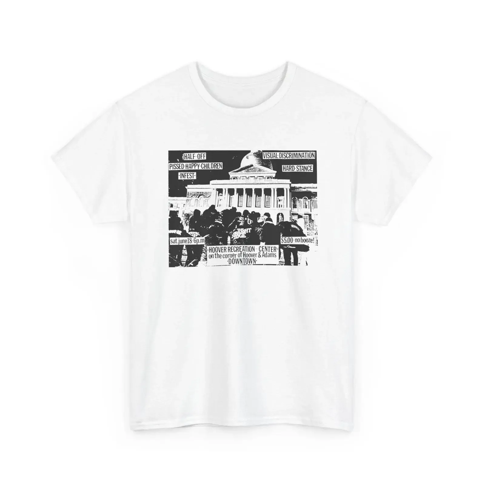 Infest T Shirt Half Off PHC Hard Stance Old School US Hardcore 3 colorways vintage Washed Stylish fashion designer clothes
