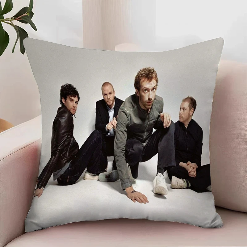 C-Coldplay Bed Pillowcases Cushion Cover 50x50 Decorative Pillow Cover for Living Room Cushions Pillow Cases 45x45 Home Decor