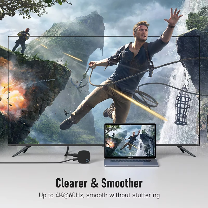 4K 60 Гц Windows HDMI-совместимый зеркальный ТВ-ключ 5G беспроводной Wi-Fi адаптер дисплея для android IOS Mac Window Miracast Airplay