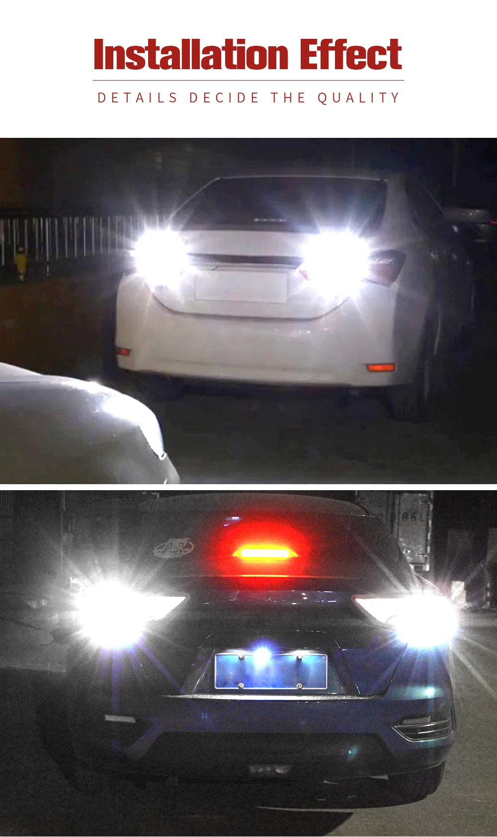 2 Stück W16W T15 921 912 LED Canbus Rückfahrlichtlampen für Auto-Rückfahrscheinwerfer für Audi A1 8X1 8XK A3 8P A4 B9 B8 A5 8T A6 C7 C6 A8 4E – Detail 4