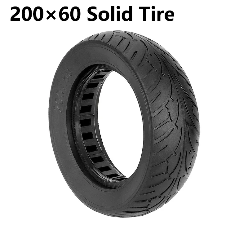 

8 Inch 200×60 Solid Tire Explosion-proof For Electric Scooter Tubeless Tyre Honeycomb Widened Parts