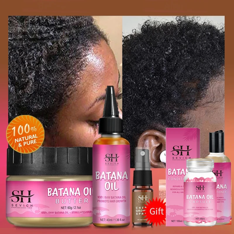 Batana Hair Growth Oil Hair Growth Natural Enhances Hair Butter Batana Set for Hair Loss Treatment Anti Break Loss Hair Product