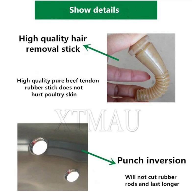 Commerciële Pluimvee Ontharen Volautomatische Nieuwe Kippenveer Plukmachine Pluimvee Plukmachine