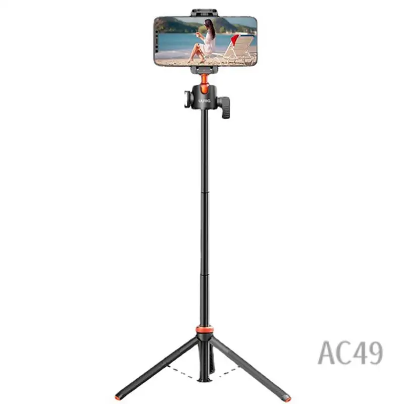

C9-Ulanzi Extend Livestream Tripod Stand Bracket 1. With Phone Mount Holder Vertical Shooting Phone Dslr Camera Tripods