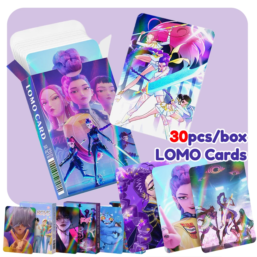 4種類30枚入り ハントリックス ルミ ミラ ゾイ サジャ ボーイズ デルピー タイガー 漫画アクセサリー シャイニング ロモカード ファン向けコレクションカード