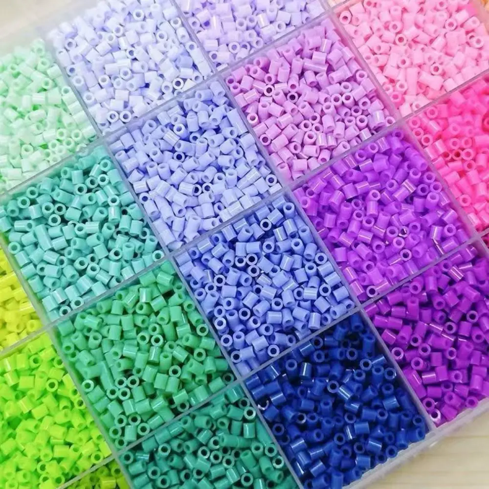 

Handmade Colorful Bean Splicing Material Package DIY Pegboard Sheets Bean Splicing Tool Iron Storage Box Handicraft Kit Gift