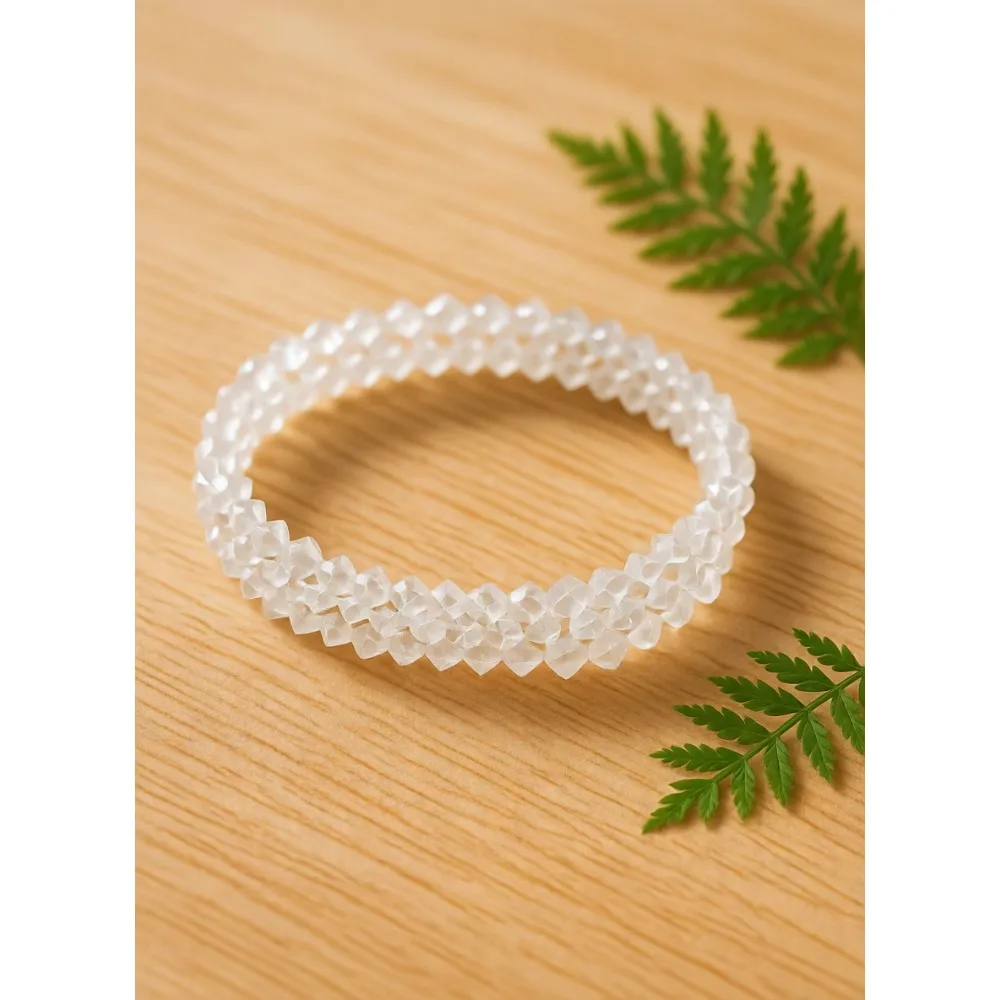 

Набор из трех эластичных браслетов с кристаллами 4 мм для женщин, в подарочной коробке, на день рождения, для мамы