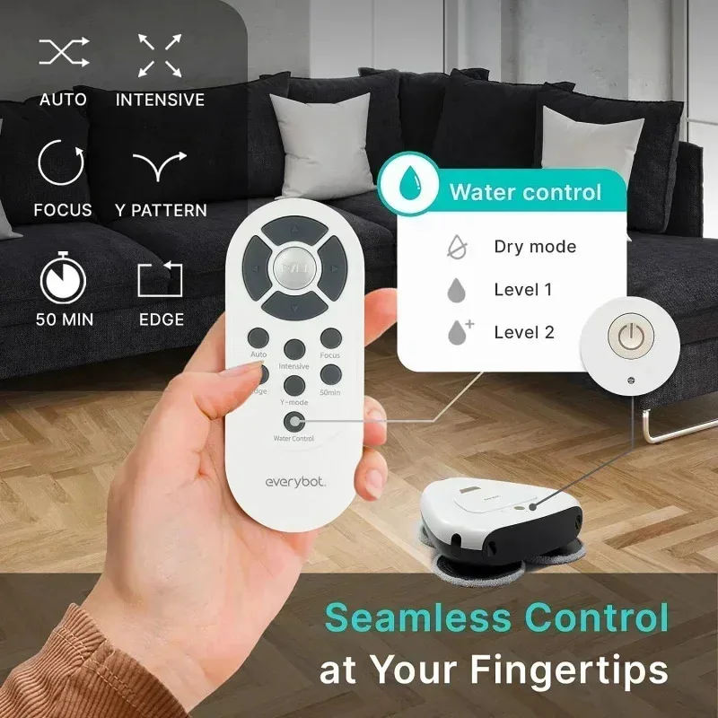 TGBFEVERYBOT Three-Spin Robot Mop-Ultra Quiet Smart Mopping Cleaner | 3 Spin Wet Mop with Remote Control |     Large Water,Ali