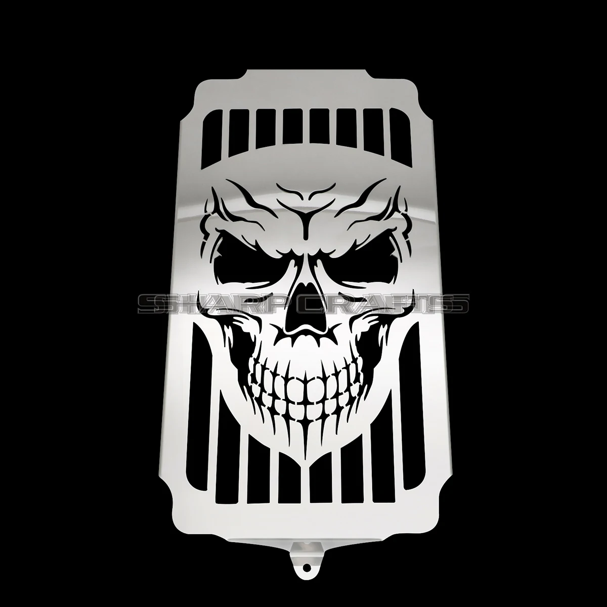 Motorcycle Steel Chrome Skull Radiator Grill Cover Guard Protector For Honda Shadow Spirit Sabre VT1100 1987 - 2005 2006 2007