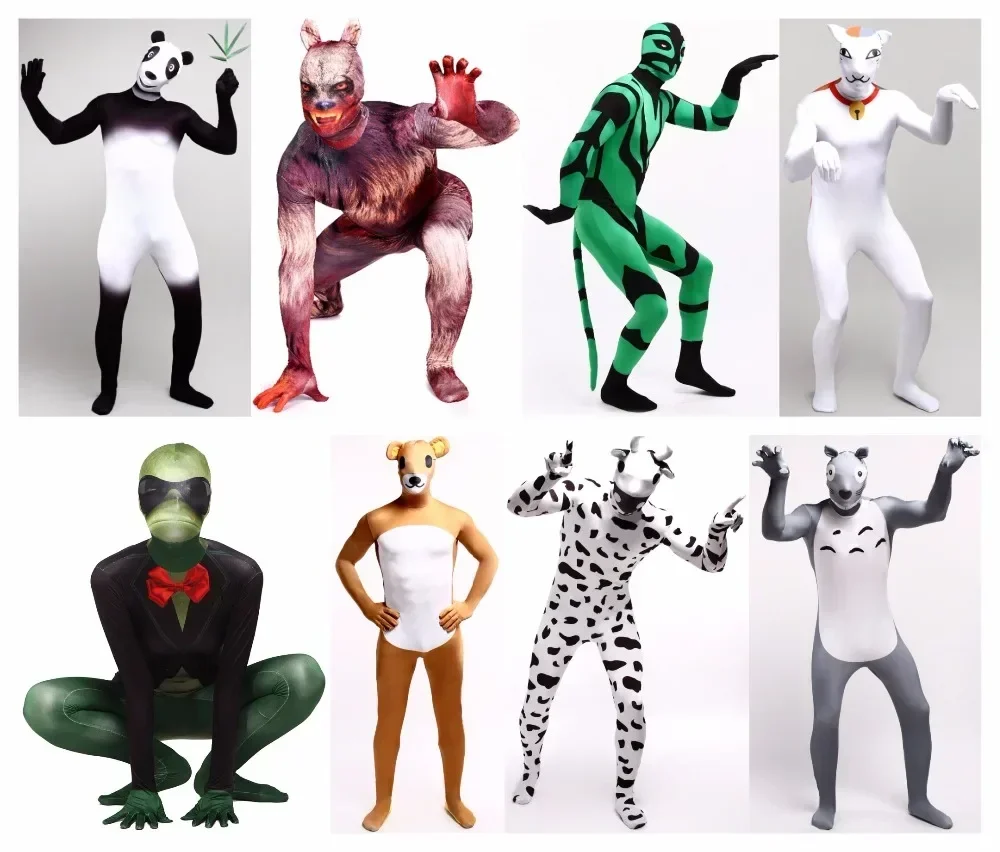 Costume Zentai Cosplay pour Halloween, Animal Gelhalloween