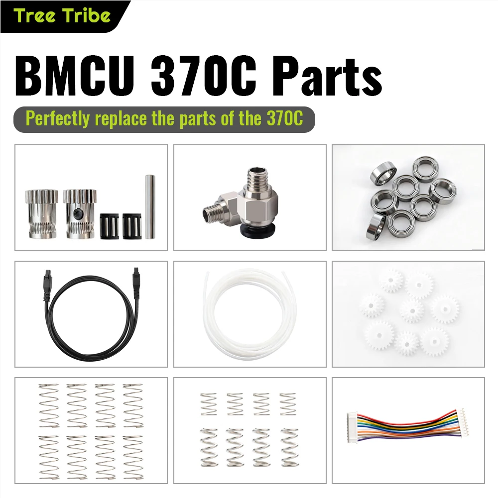 شجرة القبيلة AMS BMCU 370C إصلاح أجزاء هوائي موصل والعتاد عدة 370C الربيع عدة 5 مللي متر المزدوج محرك والعتاد البلاستيك والعتاد 5mTube PTFE