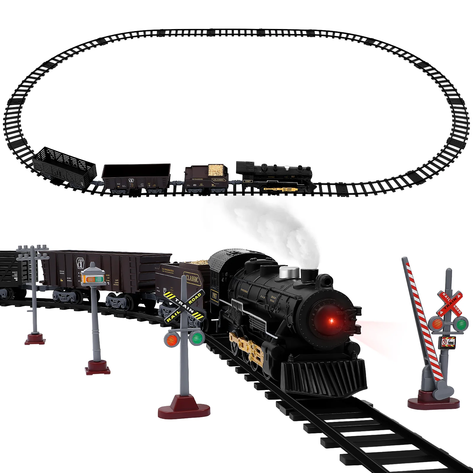 Children's Clothing Toddler Toy Train Toys for Boys Steam Powered Electric