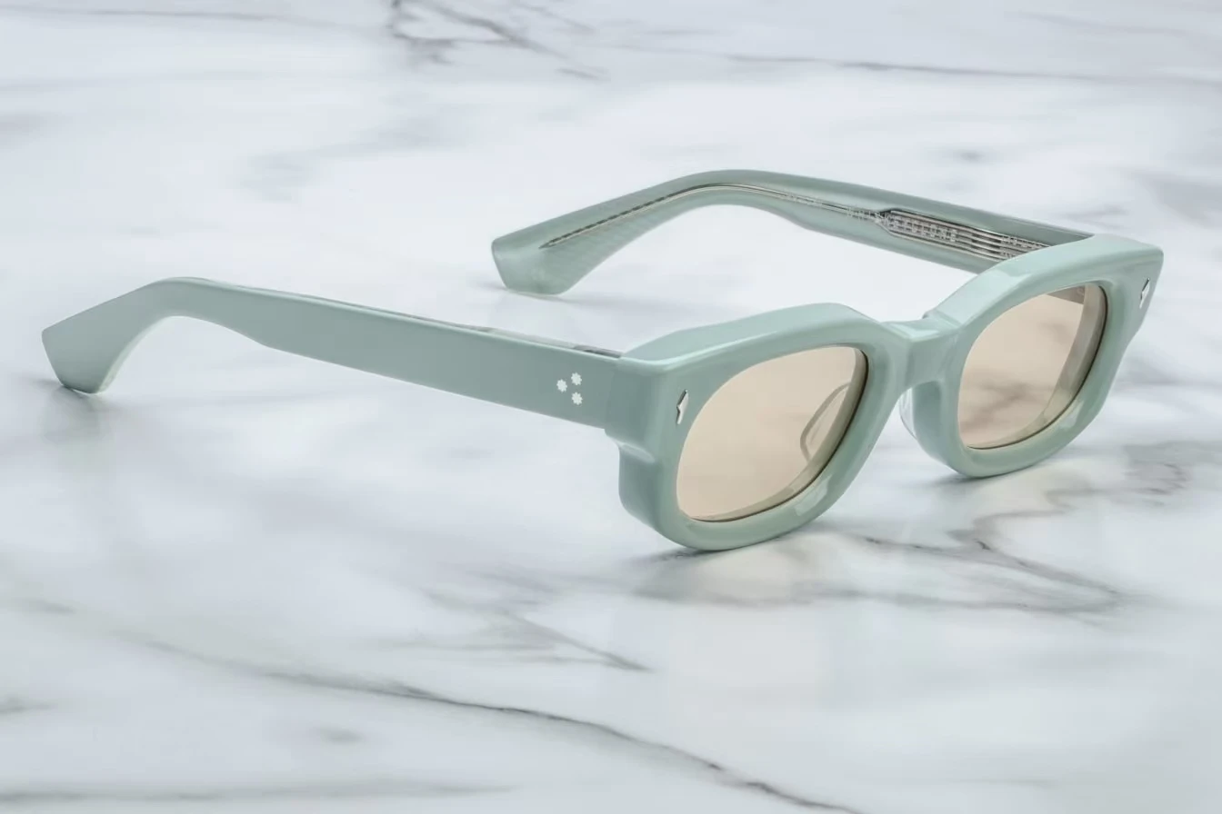 JACQUES MARIE MAGE G-Dragon نفس النمط الكلاسيكية خمر النظارات الشمسية مربع خلات الرجال والنساء النظارات اليدوية مع حافظة