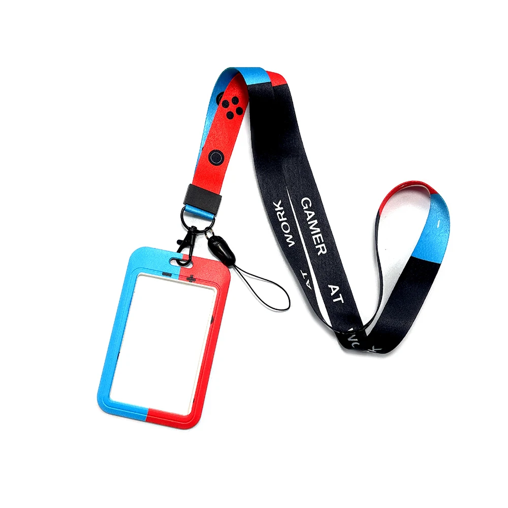 Gamer  Card Holder Lanyard For Keys Chain Credit Card Cover Pass Mobile Phone Charm Neck Straps ID Badge Holder