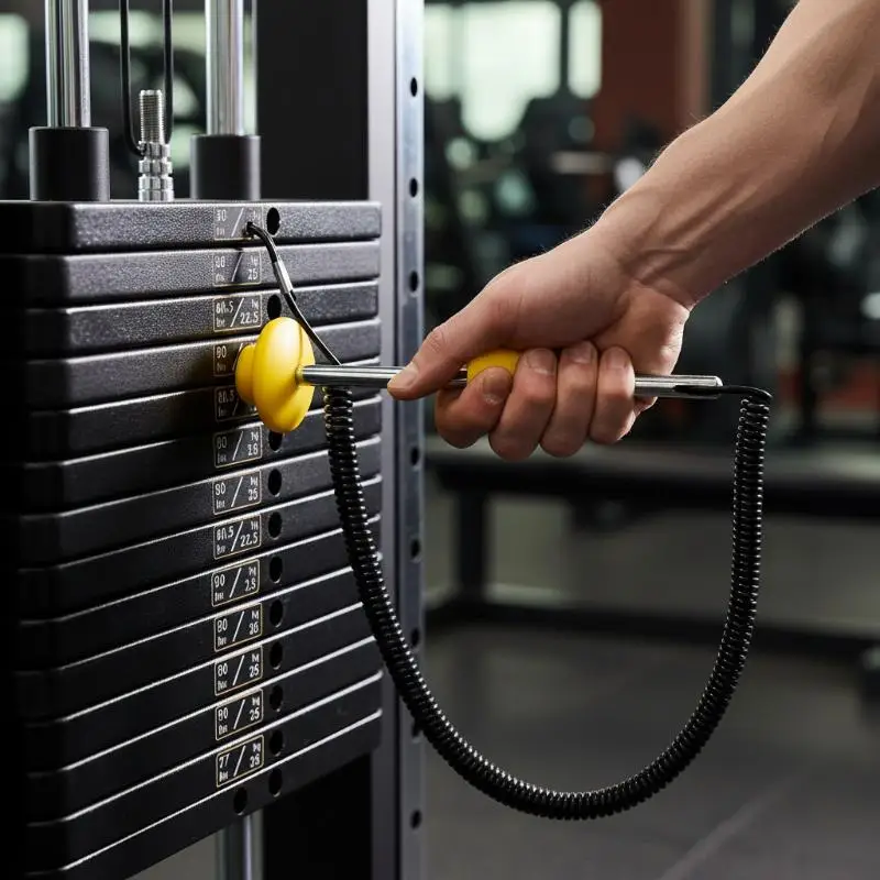 Aluminum Alloy Magnetic Weight Stack Pin 1Pcs Precise Fit for Weight Stack Machines Gym Fitness Equipment
