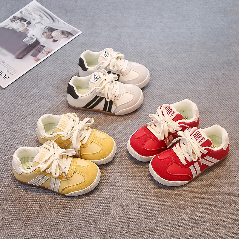 

2025 Autumn Children's Simple and Comfortable New Boys' Casual Shoes Comfortable Soft Sole Girls' Running Shoes