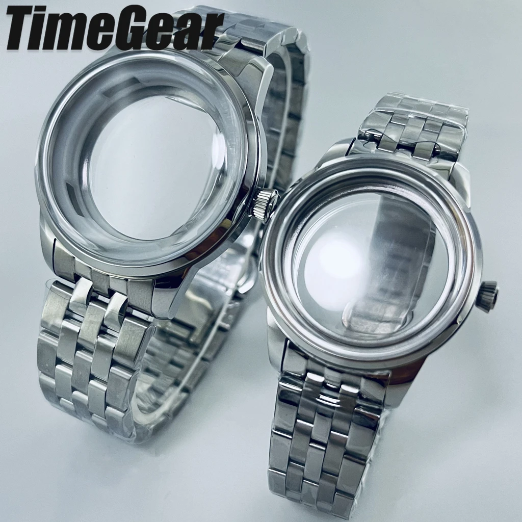 Girl Cocktails Watch Case 33mm/40mm Silver Arched Glass Fit NH35 NH36 NH34 NH38 NH70 NH72 Movement Cocktail Accessories ﻿ ﻿