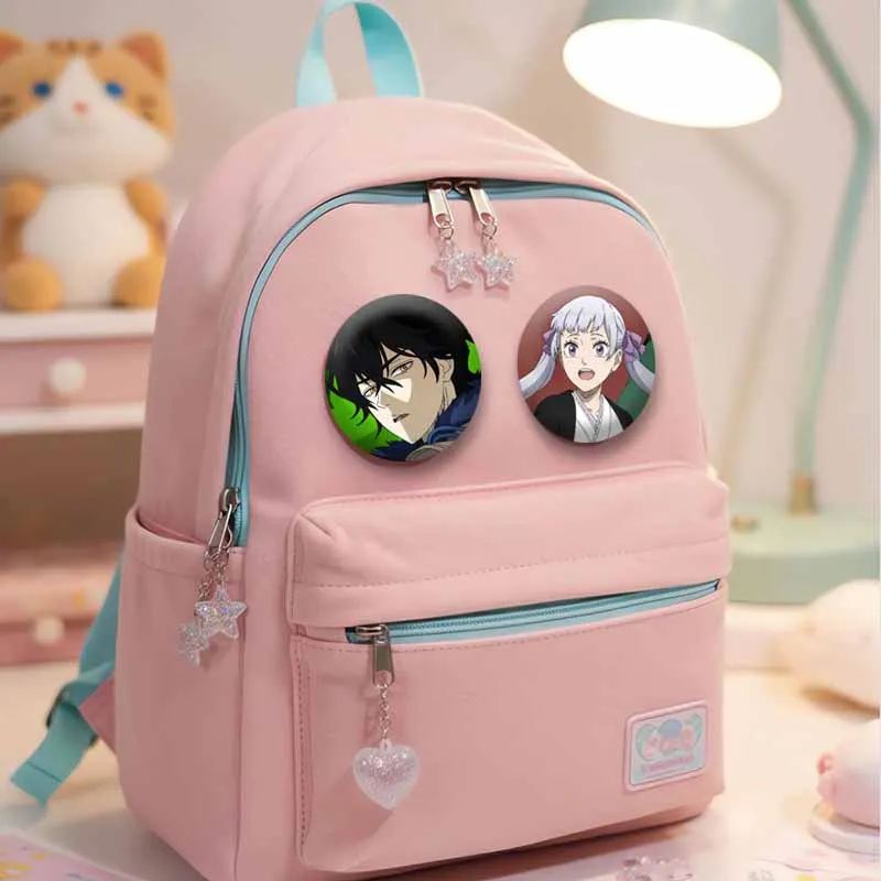 Asta Noelle Yuno Yami Sukehiro Cartoon Badges Anime Black C-Clover Brooch Backpack Clothes Enamel Pins Jewelry Accessories Gifts view 3