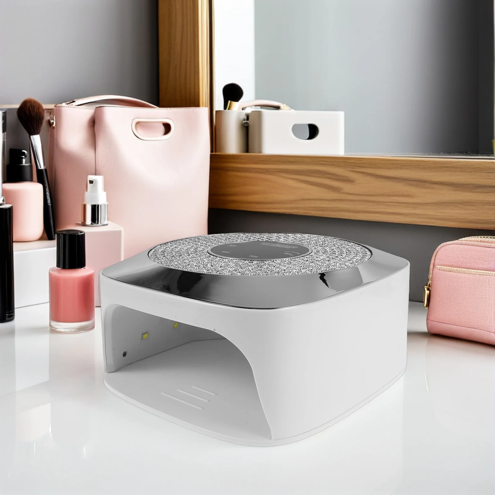 UV LED 네일 램프 무선 충전식 휴대용 젤 폴리쉬 경화 램프 전문가용 매니큐어 건조기 살롱 가정용 네일 아트