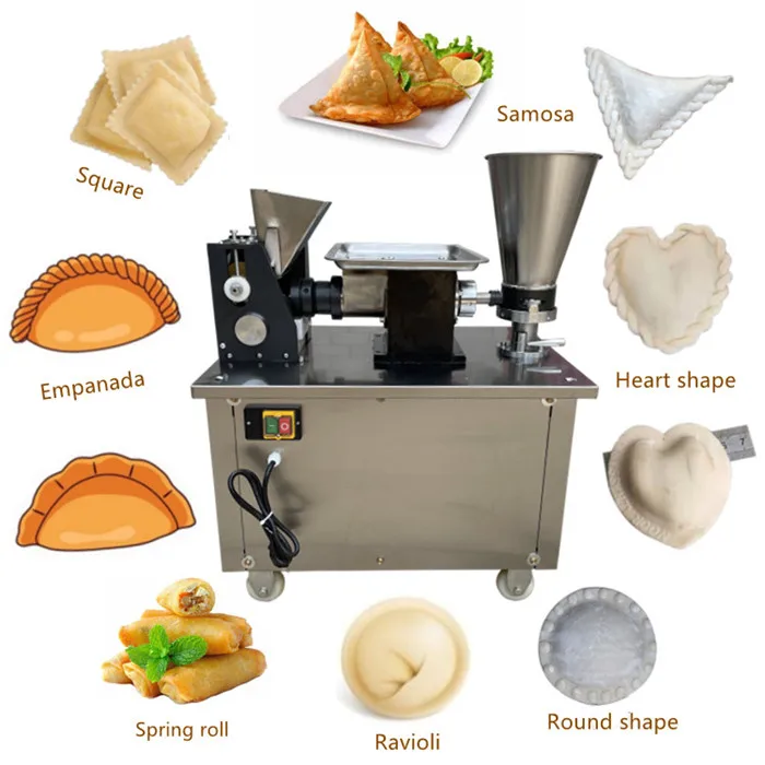 Low Labor Intensity Samosa Folding Machine Price Pelmeni Making Automatic Dumpling Maker Machine Ravioli Big Empanada Machine