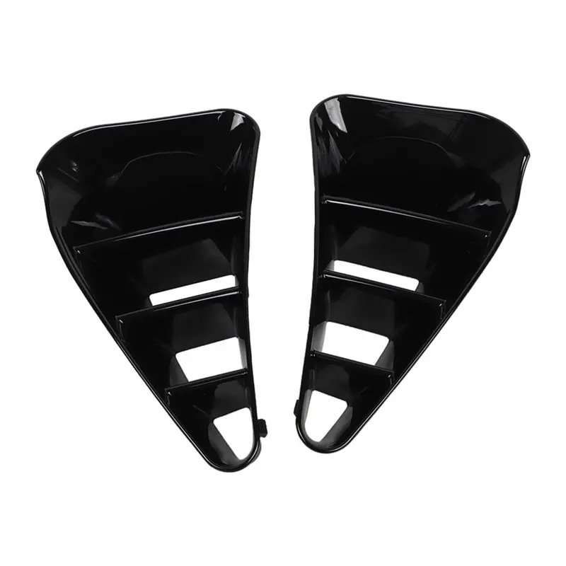 A02Q-For Honda GL1800 2001-2011 Motorcycle Saddlebag Scuff Protectors Fairing Cover Trim- 1 Pair Louvered Saddle Bag Covers