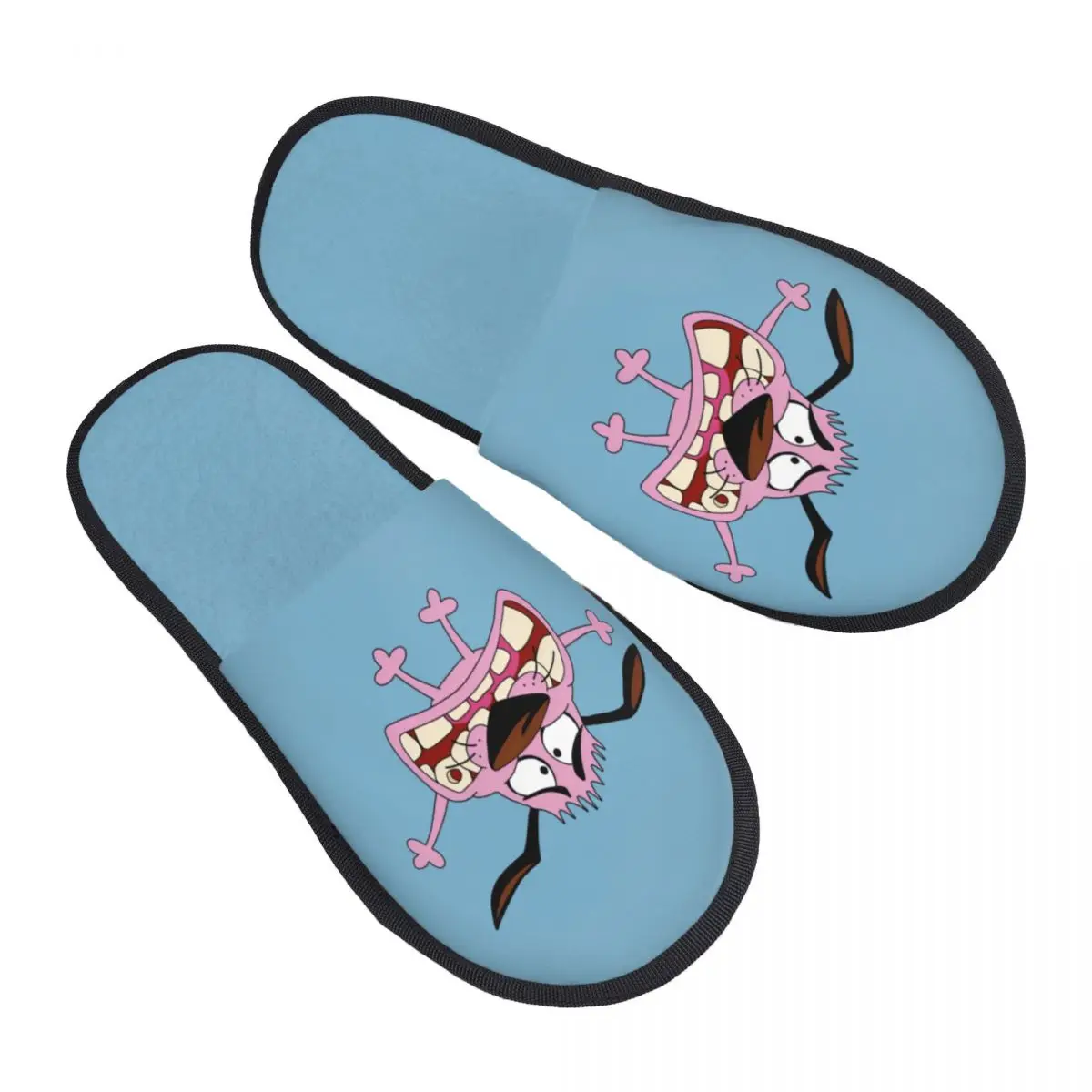 

Женские домашние тапочки C-Courage The Cowardly Dog, уютные теплые пушистые тапочки из пены с эффектом памяти для собак, домашняя уличная обувь