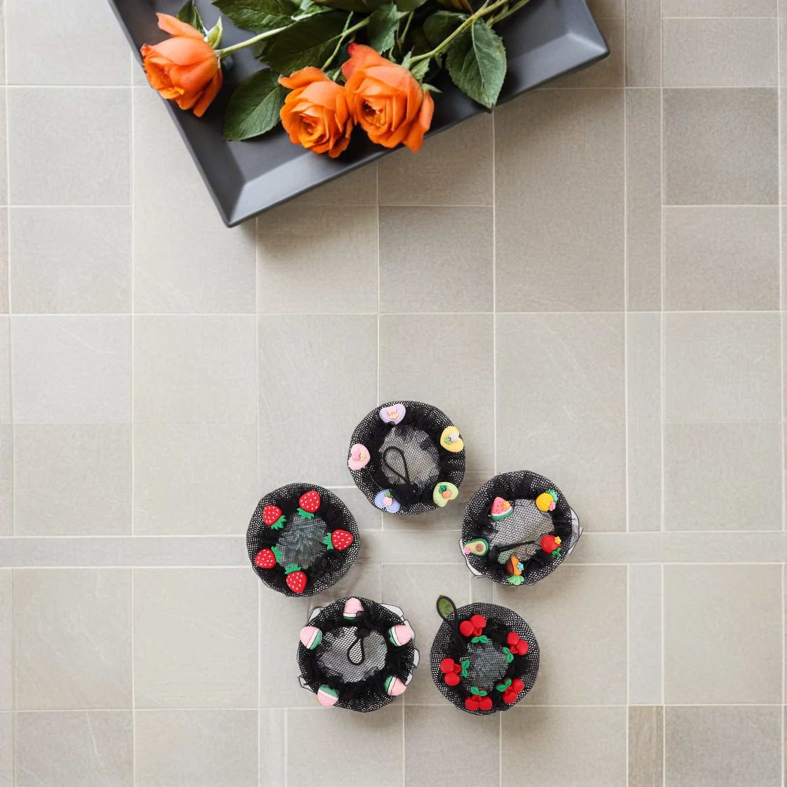 

5 шт., невидимая танцевальная булочка, сетка для балета, легкие сетки для укладки волос для девочек, многоразовый набор для формирования булочек для