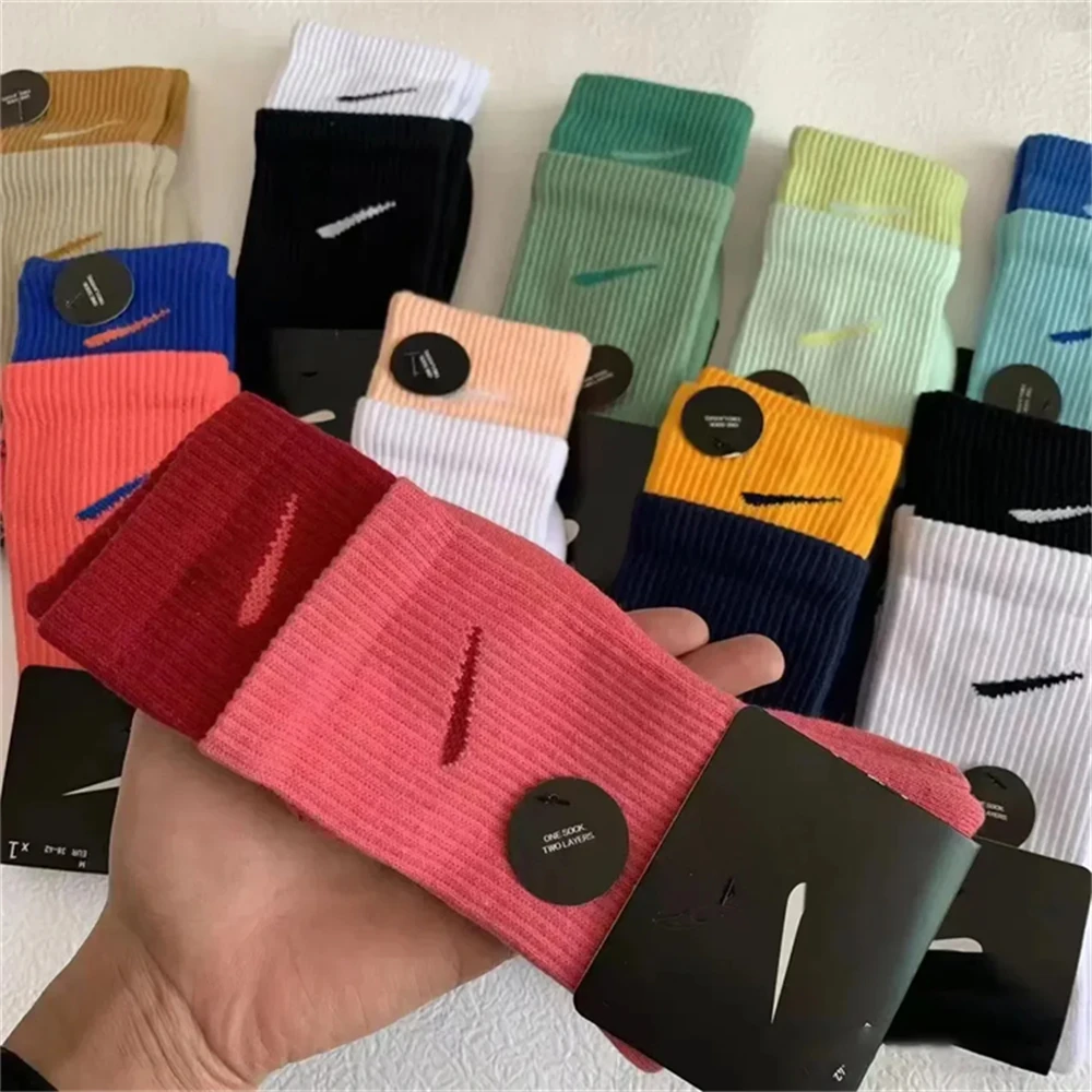 New Fashion Executive Sports Advertisement Nk Men's And Women's Cotton Socks Wild Ins Fashion Socks Casual Socks Trend