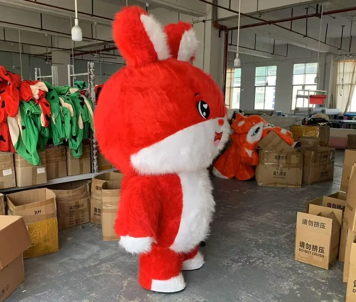 2m/2.6m de pelúcia rosa inflável coelho mascote traje adultos andando boneca roupas carnaval fantasia festa acessórios sem bateria