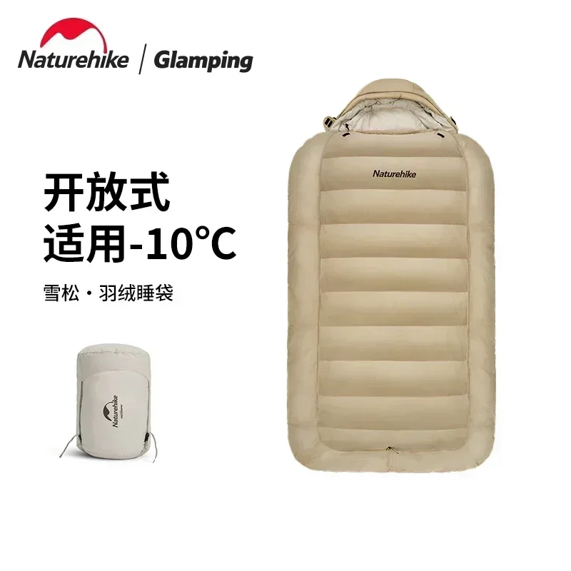 

Naturehike Winter Down Sleeping Bag Outdoor Camping Adult -5~-10℃ Warm Sleeping Bag Quilt Thickened FP650 Duck Down Breathable