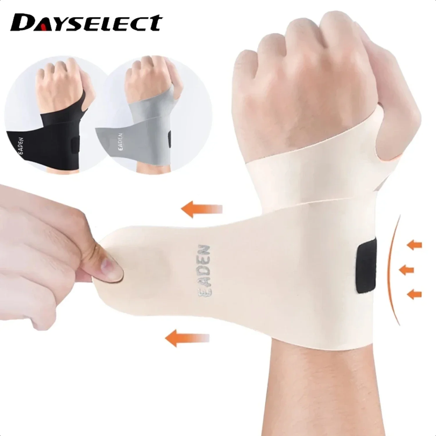 

1Pcs Adjustable Thin Compression Wrist Guard Sprain Wrist Brace Tendon Sheath Pain Men Women Wrist Exercise Safety Support