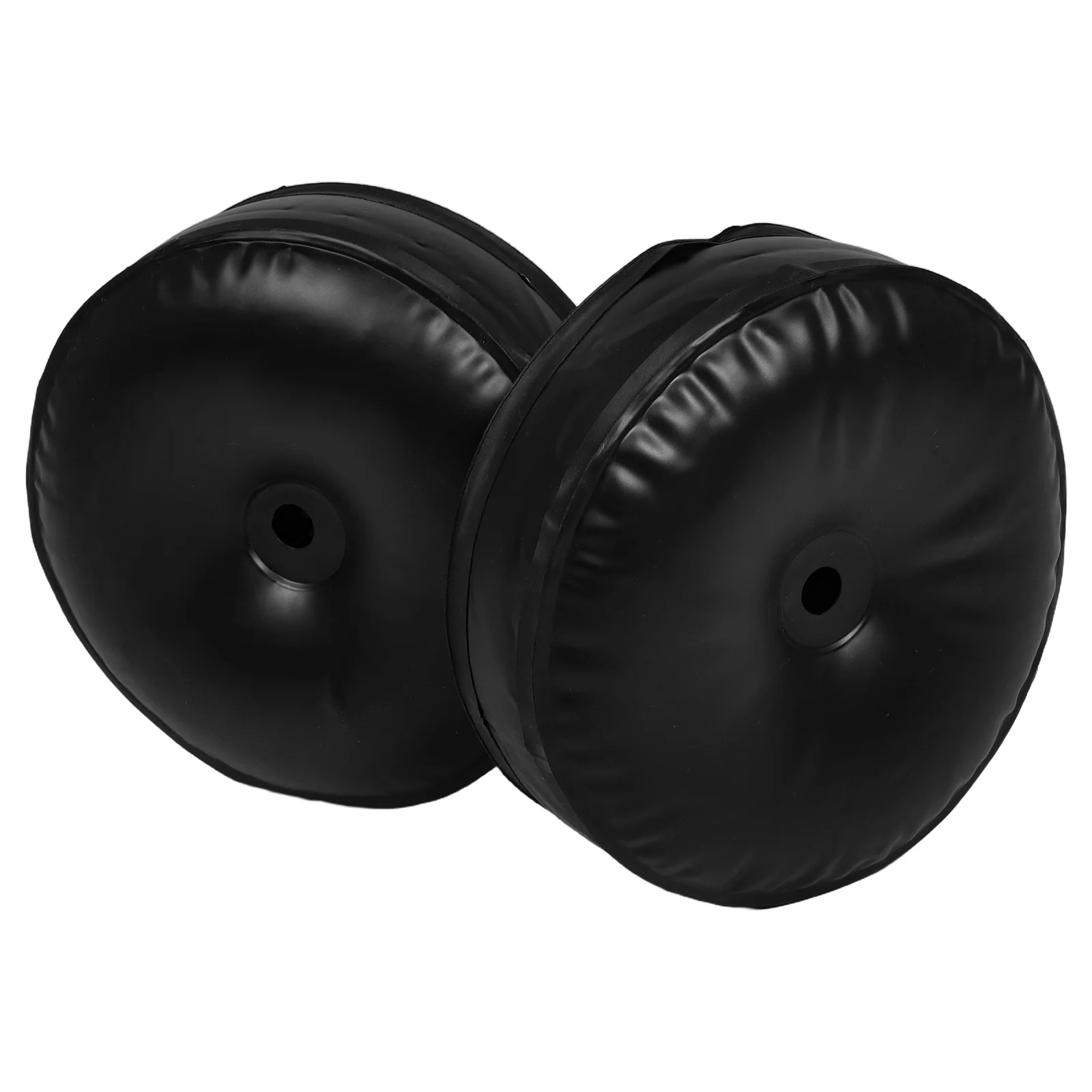 2 Pcs Inflatable Barbell Exercise & Fitness Dumbbells Fake Aquatic Gym Photo Booth Props Sports