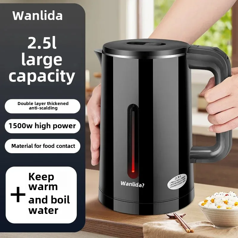 Large Capacity Stainless Steel Electric Kettle Smart Thermal Control Home Use Water Boiler One Piece Wholesale Available