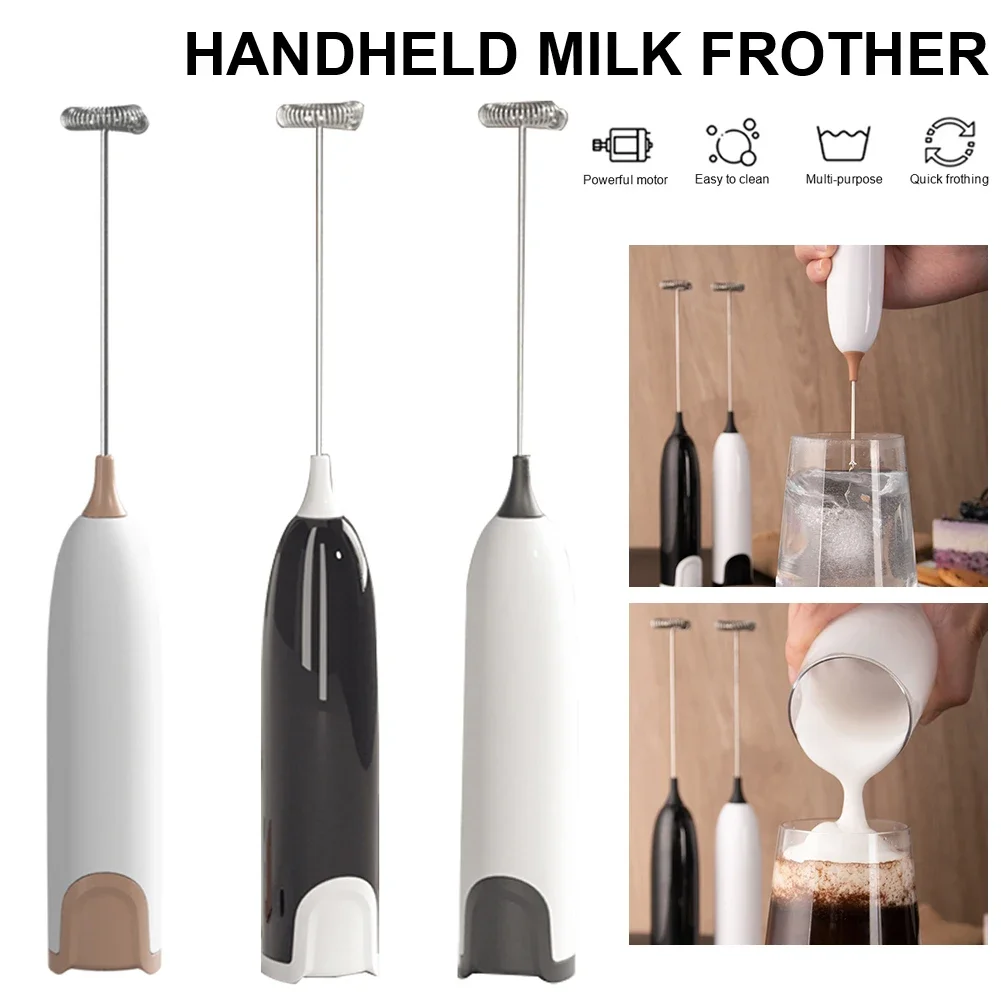 Electric Milk Frother Kitchen Drink Foamer Mixer Stirrer Coffee Cappuccino Creamer Whisk Frothy Blend Egg Beater