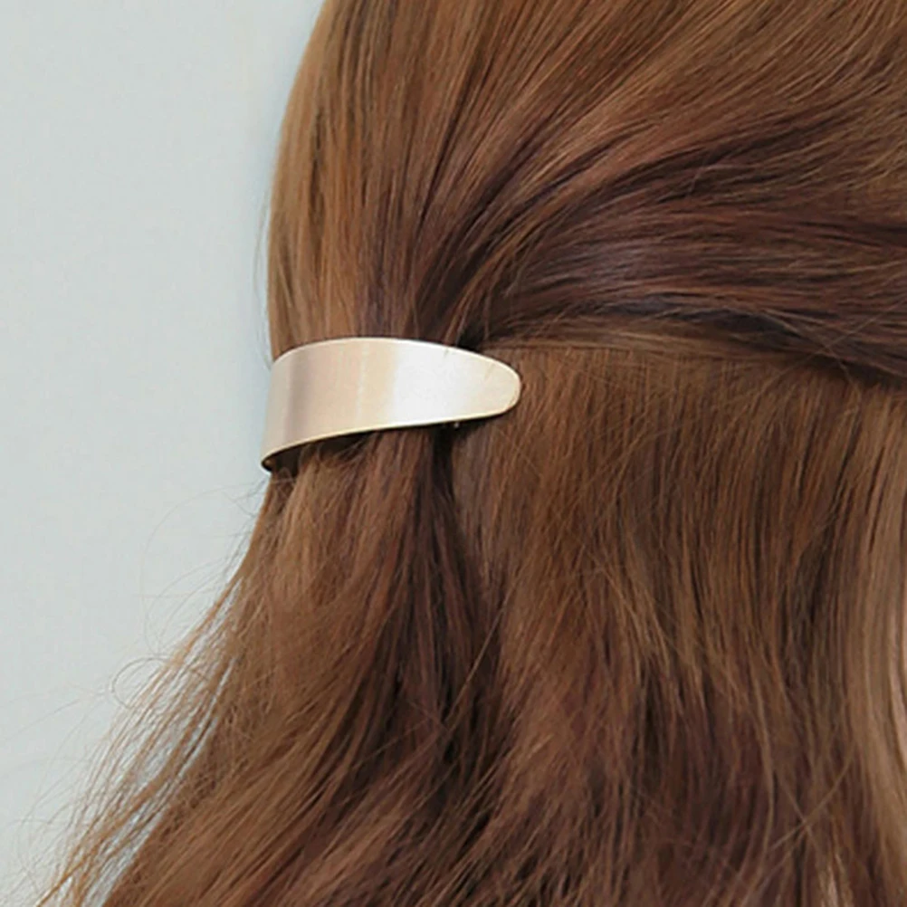 

2Pcs Women Hair Clips Metal Spring Hairpin Elegant Geometric School Work Party Accessories Prom Banquet Decorations