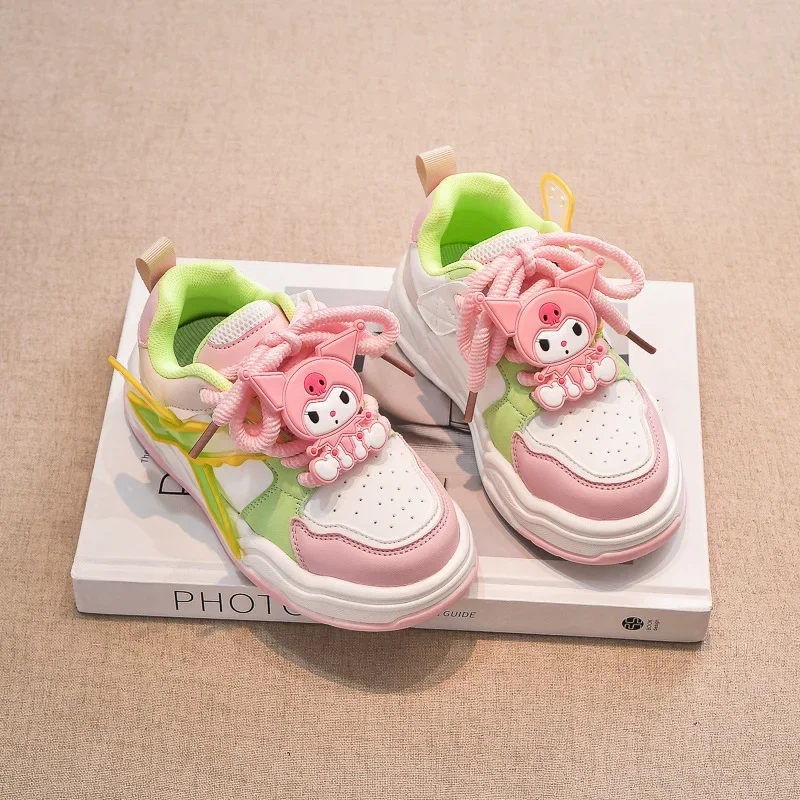 Y2K Kawaii Anime Sneakers pour Enfants, Chaussures de dehors, Pendentif Dessin Animé Mignon, Jolis Cadeaux, Mode, Sanurgente, Ins, Cinnamoroll, Kuromi