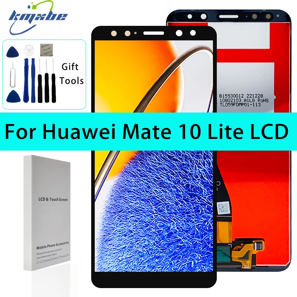 

5.9" High quality For Huawei Mate 10 Lite RNE L01 L02 L03 L21 LCD Display Touch Screen Digitizer Assembly With Frame Replacement