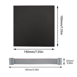 Panel de matriz Led para interiores, módulo de pantalla programable a todo Color con señal P3, 64x64 RGB, 192x192mm, Hub75