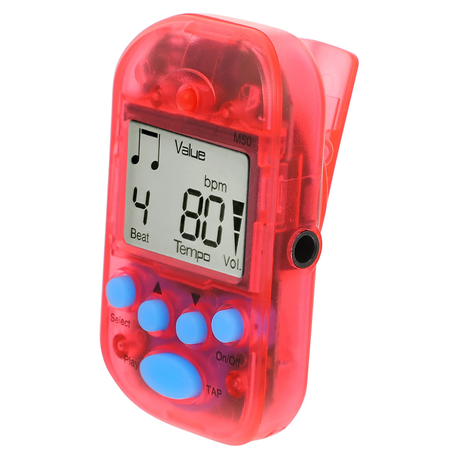 Metrónomo electrónico de diseño Simple, Control de ritmo preciso para guitarra, Piano, práctica de música, instrumento Musical práctico, 1 ud.