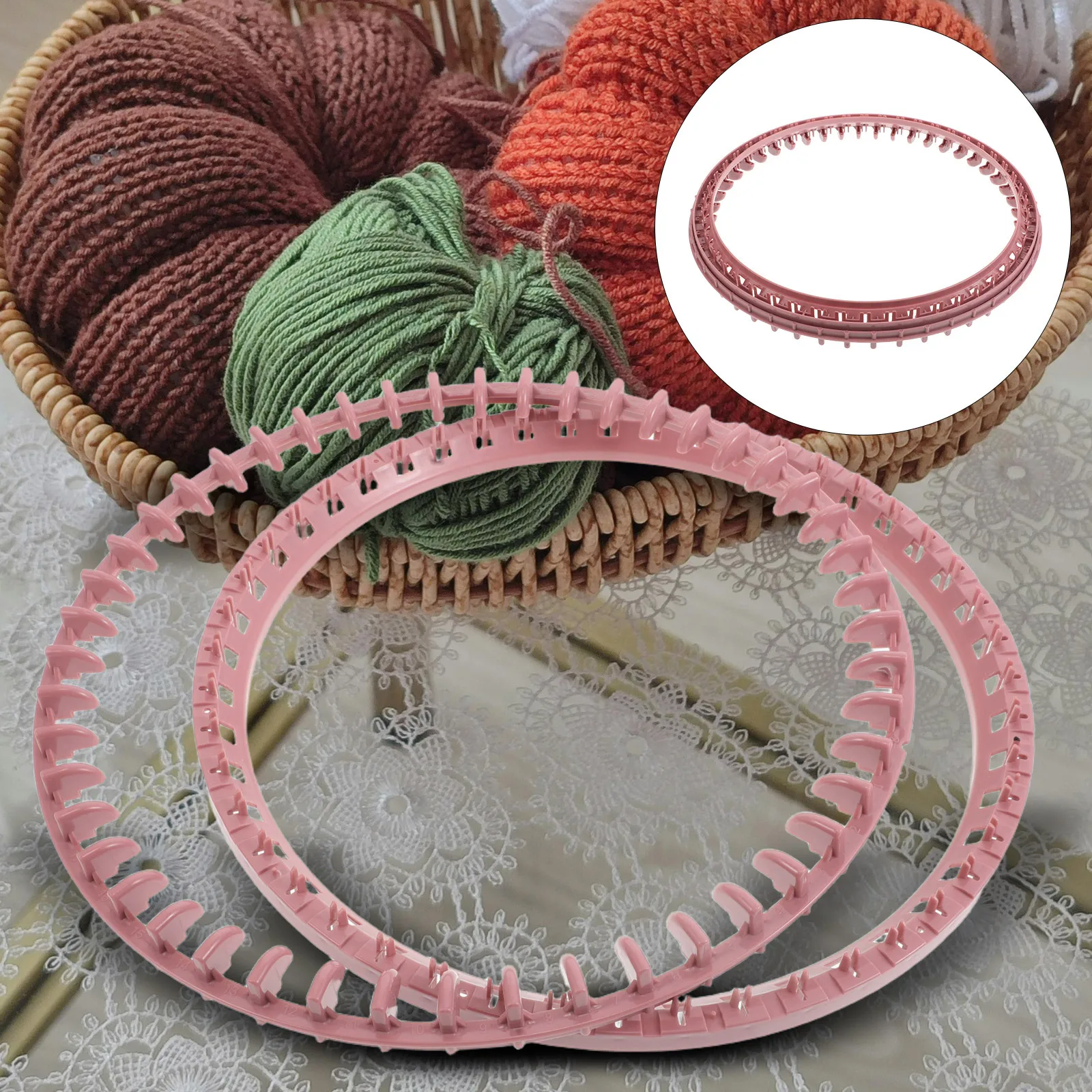 

1 set Hand Operated Knitting Replacement Parts Circular Plastic Needles For Diy Crafts Repair Tool Knitting