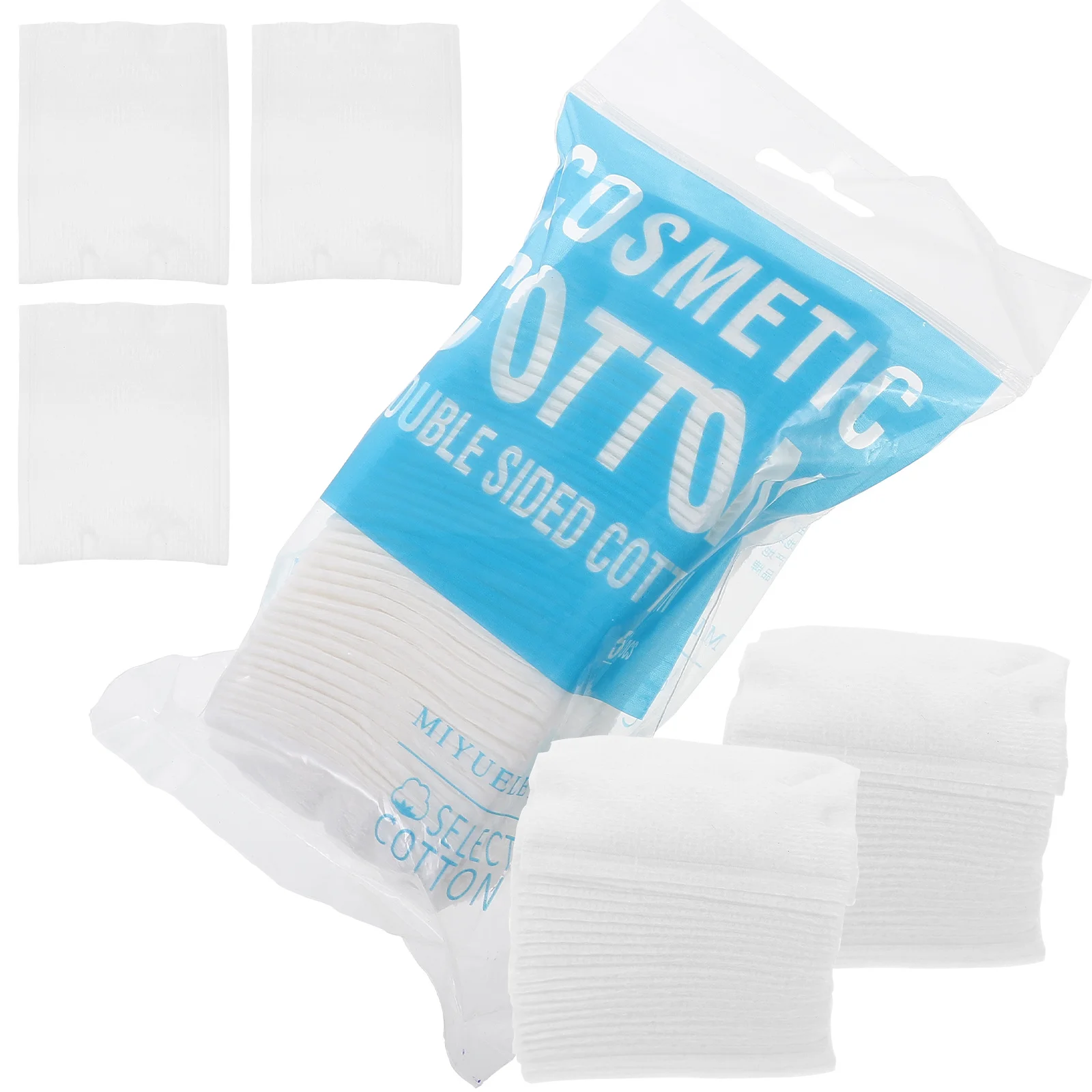 200개 패드 일회용 면 패드 얼굴 토너 로션 도포용 부드러운 얼굴 클렌저 메이크업 제거 스킨케어 루틴