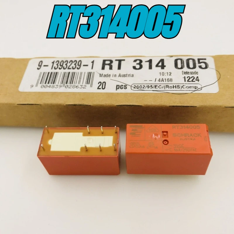 

Новый комплект из 5 шт. RT314005, 8 контактов, 16А