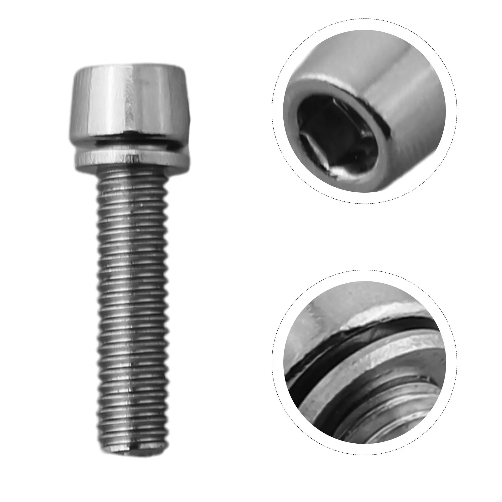 6 PCS Bicycle Seatpost Stem Screws M5/M6x20mm Steel High Strength Bolts Bike Headset Stem Replacement Accessories - view 3
