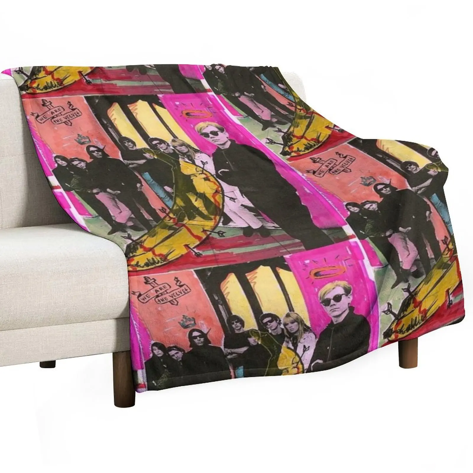 

Andy Warhol and the Velvet Underground Throw Blanket for winter Personalized Gift Thin Decorative Sofa Blankets