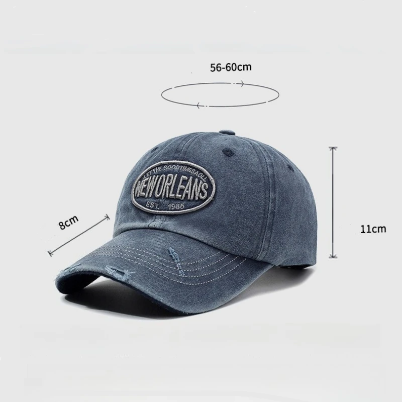 خمر قبعة بيسبول مغسولة القطن المطرزة رسالة عارضة لينة أعلى للجنسين الرجعية الهيب هوب قبعة الأزياء في الهواء الطلق الشارع الشهير هدية #6