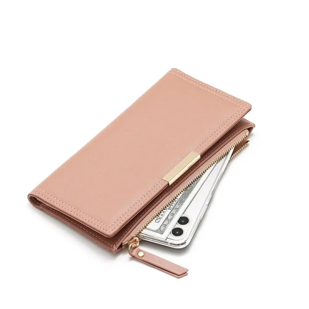 بسيطة الكورية نمط محفظة طويلة رقيقة جدا محفظة أضعاف حقيبة صغيرة حامل بطاقة متعددة الوظائف حافظة للبطاقات السفر #1